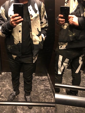 「G-STAR RAW（ジースターロゥ）のアイテム（スタジャン）」を使った、gstar_maniaさん（メンズ・181cm）の春コーディネート