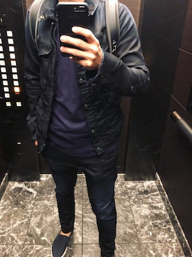 「G-STAR RAW（ジースターロゥ）のアイテム（スリッポン）」を使った、gstar_maniaさん（メンズ・181cm）の春コーディネート