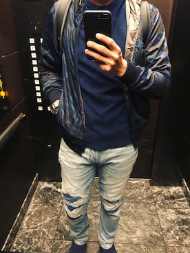 「G-STAR RAW（ジースターロゥ）のアイテム（ナイロンジャケット）」を使った、gstar_maniaさん（メンズ・181cm）の春コーディネート