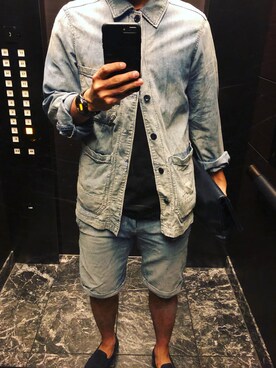 「G-STAR RAW（ジースターロゥ）のアイテム（スリッポン）」を使った、gstar_maniaさん（メンズ・181cm）の春コーディネート