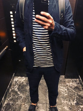 「G-STAR RAW（ジースターロゥ）のアイテム（テーラードジャケット）」を使った、gstar_maniaさん（メンズ・181cm）の春コーディネート
