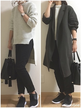 shiro_☺︎さん（レディース・156cm）の冬コーディネート