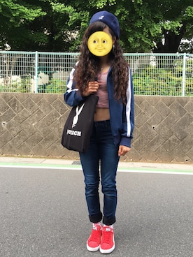 「PUMA（プーマ）のアイテム（その他アウター）」を使った、fullmoonさん（レディース・154cm）の夏コーディネート