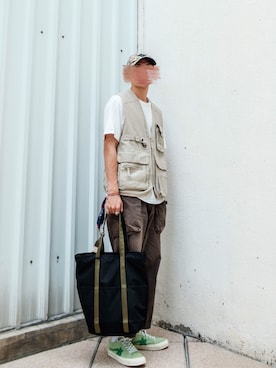 「CONVERSE（コンバース）のアイテム（アクセサリー）」を使った、notrobotさん（メンズ・177cm）の春コーディネート