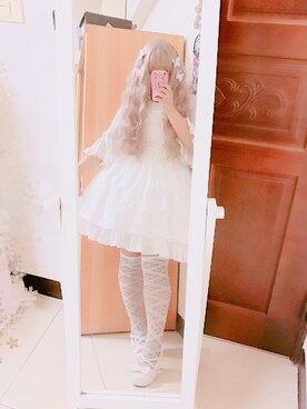 「BABY, THE STARS SHINE BRIGHT」｜「アイテム（ワンピース）」を使った、アンナ✨さん（レディース・162cm）の冬コーディネート