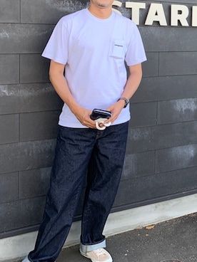 「スターバックス」｜rrrrさん（メンズ・185cm）の夏コーディネート