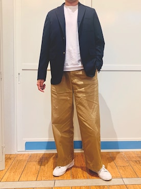 「BEAMS PLUS（ビームスプラス）のアイテム（その他アウター）」を使った、rrrrさん（メンズ・185cm）の秋コーディネート