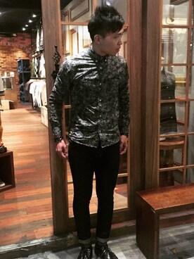 「TAKI（タキ）のアイテム」を使った、Jian Hao Zengさん（メンズ・172cm）の夏コーディネート