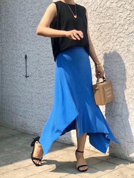 「STUART WEITZMAN（スチュアートワイツマン）のアイテム」を使った、yaoyaowu2020さん（レディース・163cm）の夏コーディネート