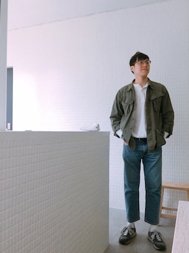 「uu」｜「アイテム（ジャケット/アウター）」を使った、Chang Chih Huaさん（メンズ・180cm）の秋コーディネート