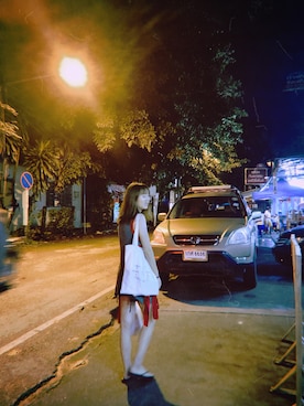 「Lyn Aroundのアイテム」を使った、lqq-laさん（レディース・158cm）の夏コーディネート