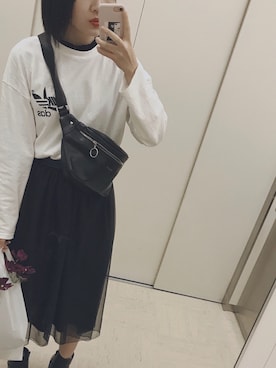 「392 plusm（サンキューニプリュスエム）のアイテム」を使った、miyuさん（レディース・160cm）の秋コーディネート