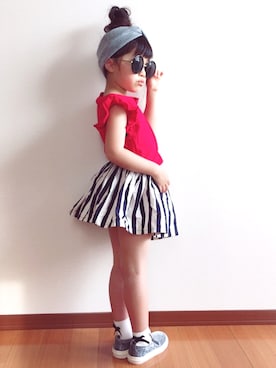 MIKIさん（キッズ・110cm）の春コーディネート