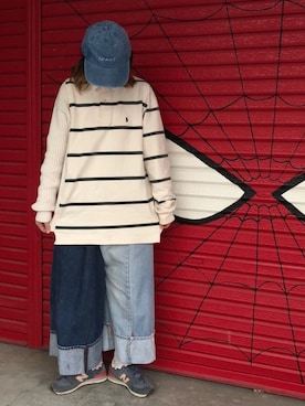 「ラガーシャツ」｜アクロン🚛🎶さん（レディース・164cm）の秋コーディネート