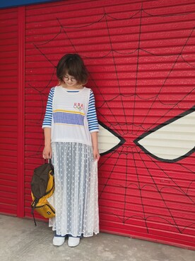 「HeM（ヘム）のアイテム（バッグ）」を使った、アクロン🚛🎶さん（レディース・164cm）の春コーディネート