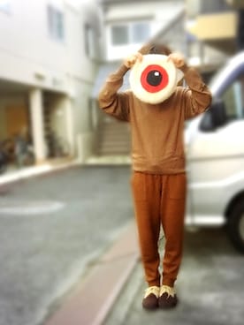 「ハロウィン」｜「アイテム（ラッピングキット）」を使った、アクロン🚛🎶さん（レディース・163cm）の秋コーディネート