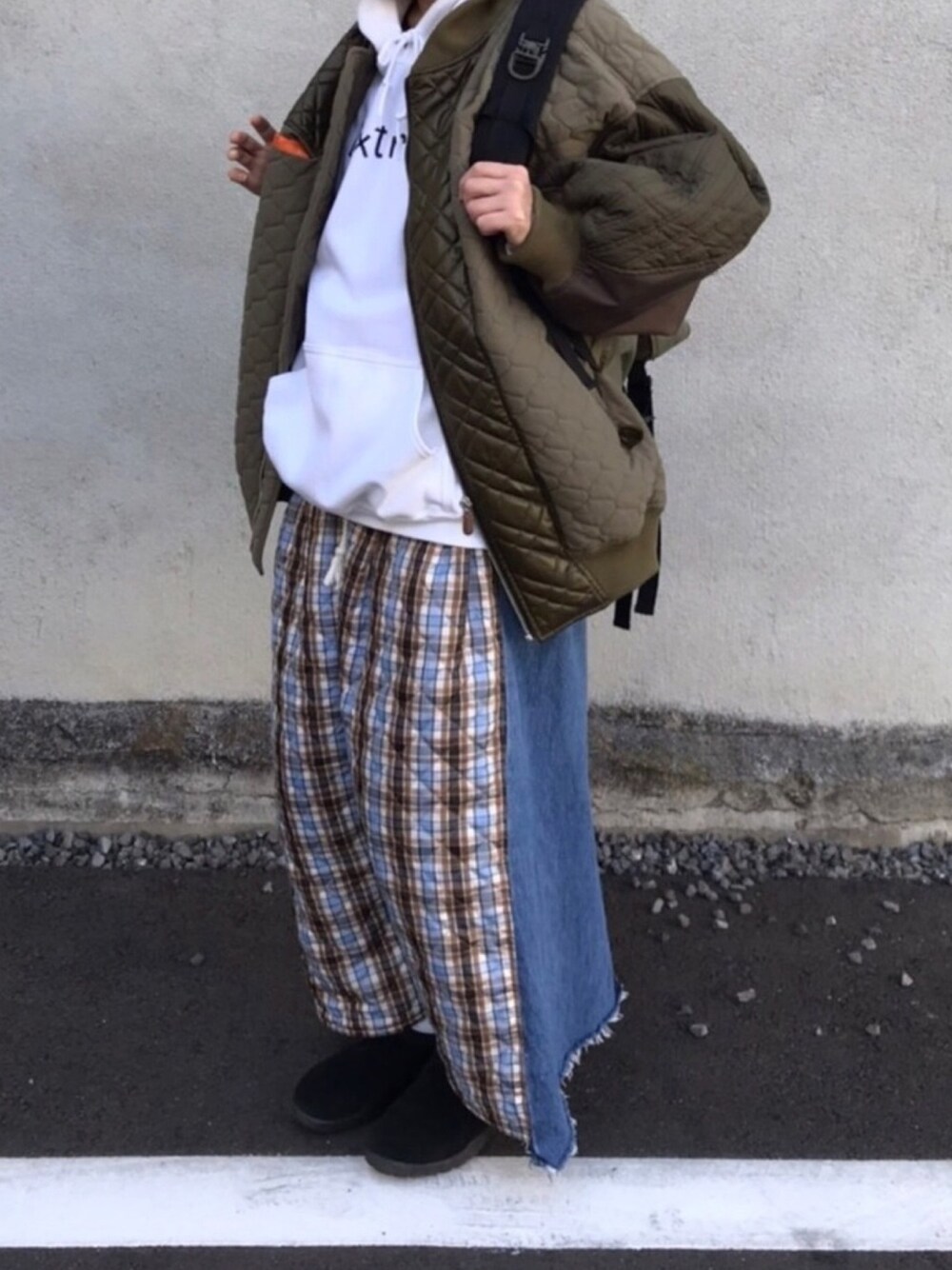 STOF（ストフ）の「2017秋冬 山肌コラージュキルトブルゾン（ブルゾン