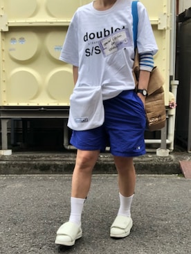 「doublet（ダブレット）のアイテム（バッグ）」を使った、アクロン🚛🎶さん（レディース・164cm）の夏コーディネート