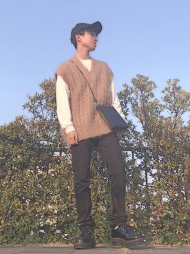 「GU（ジーユー）の（GU）スキニーフィットジーンズ（MEN ⁄ ジーンズ）」を使った、datimiwearさん（メンズ・171cm）の春コーディネート