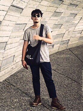 「Scye（サイ）のアイテム（デニムパンツ）」を使った、Michaelさん（メンズ・165cm）の夏コーディネート