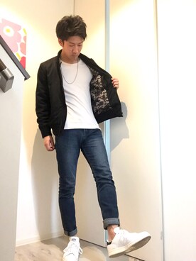 「URBAN RESEARCH（アーバンリサーチ）のアイテム（ミリタリージャケット）」を使った、A☆Gさん（メンズ・176cm）の春コーディネート