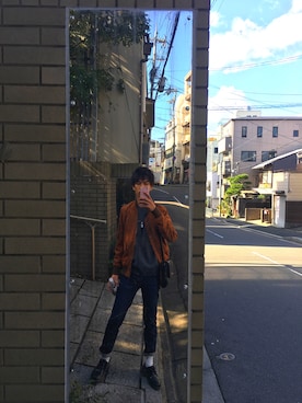 「SHIPS JET BLUE（シップスジェットブルー）のアイテム（ニット/セーター）」を使った、じゅんぺいさん（メンズ・176cm）の秋コーディネート