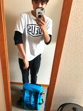 「H.R.REMAKE（アールエイチリメイク）のアイテム」を使った、⭐︎さん（メンズ・170cm）の春コーディネート