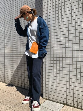 日本製 Snoopy Leather Multi Pouch スヌーピー レザー マルチ ポーチを使ったコーディネート一覧 Wear