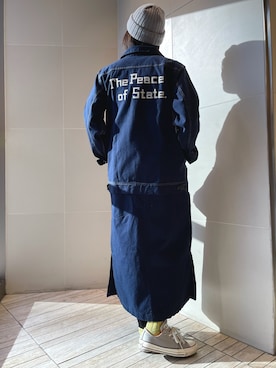 ブルゾンを使った ネイビーコーデ の人気ファッションコーディネート Wear