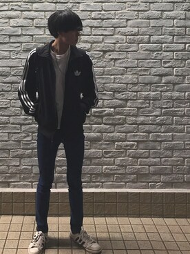 「スボーツミックス」｜「アイテム（ブルゾン）」を使った、pineさん（メンズ・177cm）の春コーディネート