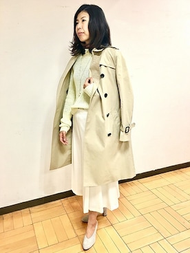 「UNTITLED（アンタイトル）のアイテム（その他アウター）」を使った、UNTITLEDさん（レディース・163cm）の冬コーディネート