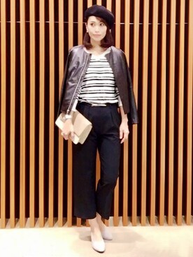 「UNTITLED（アンタイトル）のアイテム（帽子）」を使った、UNTITLEDさん（レディース・169cm）の冬コーディネート