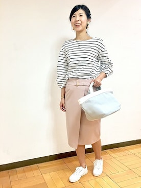 「UNTITLED（アンタイトル）のアイテム（スニーカー）」を使った、UNTITLEDさん（レディース・163cm）の春コーディネート