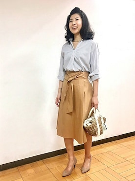 「UNTITLED（アンタイトル）のアイテム（パンプス）」を使った、UNTITLEDさん（レディース・163cm）の春コーディネート