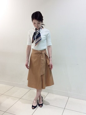 「UNTITLED（アンタイトル）のアイテム（帽子）」を使った、UNTITLEDさん（レディース・167cm）の春コーディネート