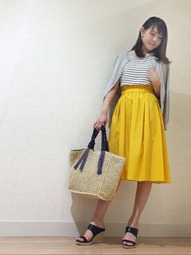 「UNTITLED（アンタイトル）のアイテム（アンサンブル）」を使った、UNTITLEDさん（レディース・169cm）の春コーディネート