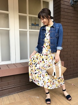 「UNTITLED（アンタイトル）のアイテム（ジャケット/アウター）」を使った、UNTITLEDさん（レディース・163cm）の春コーディネート
