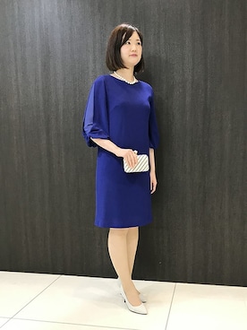 「UNTITLED（アンタイトル）の◆ビジューライン2WAYミニバッグ（ハンドバッグ）」を使った、UNTITLEDさん（レディース・168cm）の夏コーディネート