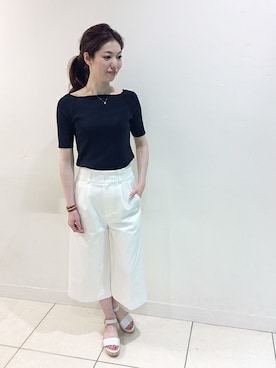 「UNTITLED（アンタイトル）のアイテム（チノパンツ）」を使った、UNTITLEDさん（レディース・167cm）の夏コーディネート