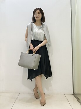 「UNTITLED（アンタイトル）のアイテム（アンサンブル）」を使った、UNTITLEDさん（レディース・168cm）の夏コーディネート