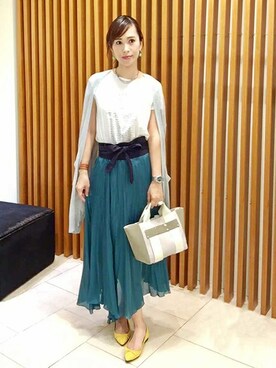 「UNTITLED（アンタイトル）のアイテム（パンプス）」を使った、UNTITLEDさん（レディース・169cm）の夏コーディネート