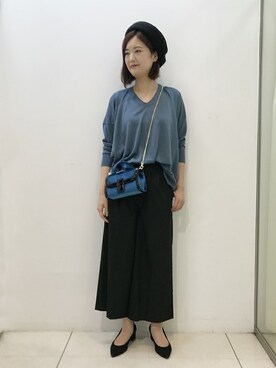 「UNTITLED（アンタイトル）のアイテム（帽子）」を使った、UNTITLEDさん（レディース・168cm）の秋コーディネート
