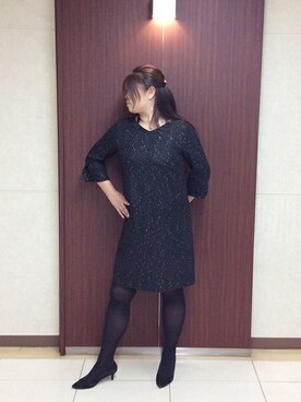 「UNTITLED（アンタイトル）のアイテム（ワンピース/ドレス）」を使った、UNTITLEDさん（レディース・169cm）の秋コーディネート