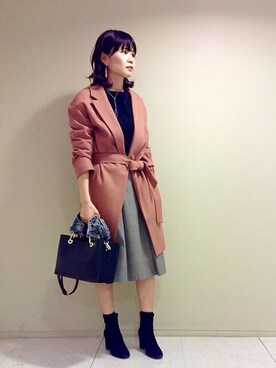 「UNTITLED（アンタイトル）のアイテム（その他アウター）」を使った、UNTITLEDさん（レディース・160cm）の秋コーディネート