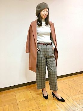 「UNTITLED（アンタイトル）のアイテム（帽子）」を使った、UNTITLEDさん（レディース・163cm）の秋コーディネート