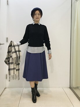 「UNTITLED（アンタイトル）のアイテム（帽子）」を使った、UNTITLEDさん（レディース・168cm）の秋コーディネート