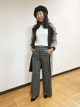 「UNTITLED（アンタイトル）のアイテム（その他アウター）」を使った、UNTITLEDさん（レディース・163cm）の秋コーディネート