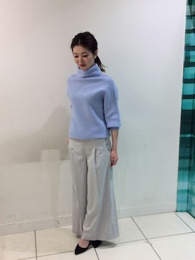 ウィンターマリンワイドパンツを使った人気ファッションコーディネート Wear ウィンターマリンワイドパンツを使った人気ファッションコーディネート Wear