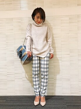 「UNTITLED（アンタイトル）のアイテム（パンプス）」を使った、UNTITLEDさん（レディース・150cm）の秋コーディネート