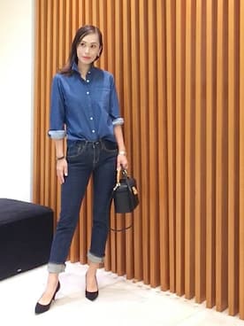 「UNTITLED（アンタイトル）のアイテム（ハンドバッグ）」を使った、UNTITLEDさん（レディース・169cm）の冬コーディネート